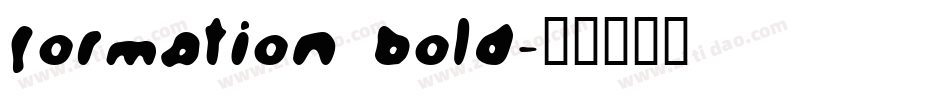 Formation Bold字体转换